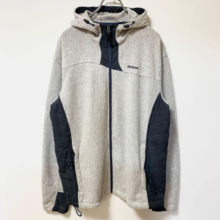 古着 used Reebok リーボック 長袖フルジップスウェット 裏