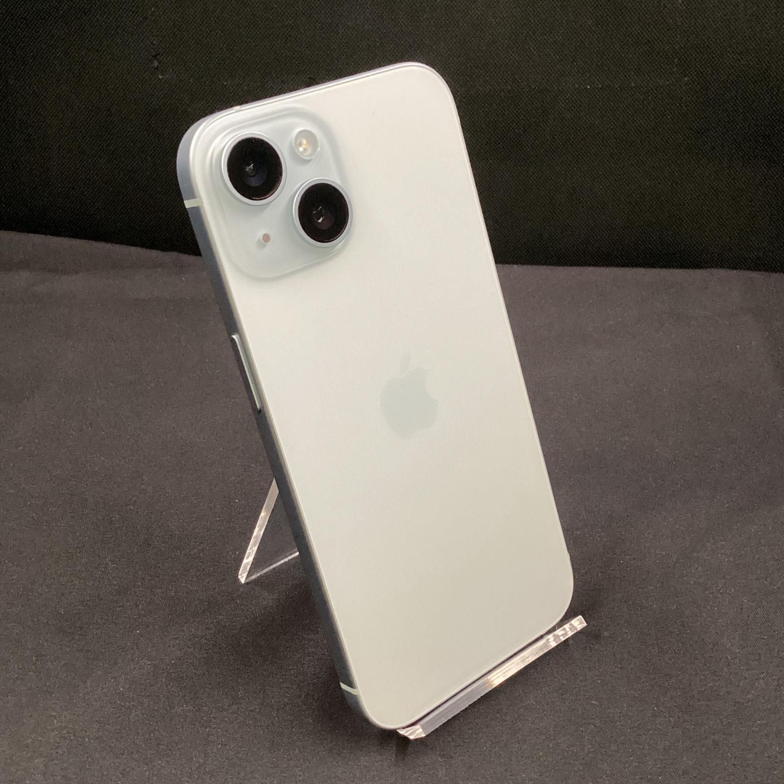 【全額返金保証】【最速発送】Apple iPhone 15 128GB ブルー docomo SIMフリー 動作確認済 100%