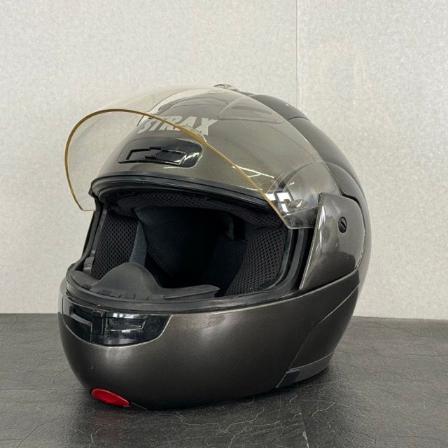 フルフェイス ヘルメット 【中古】LEAD リード工業 STRAX SJ-V HJ-001A グレー系 Mサイズ PSCマーク有 オートバイ / 93007