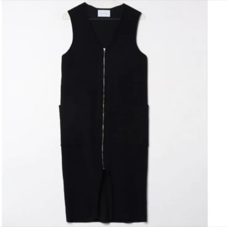 ADAM ET ROPE’ アダムエロペ ２ＷＡＹジャンパースカート 黒 フロントジップ