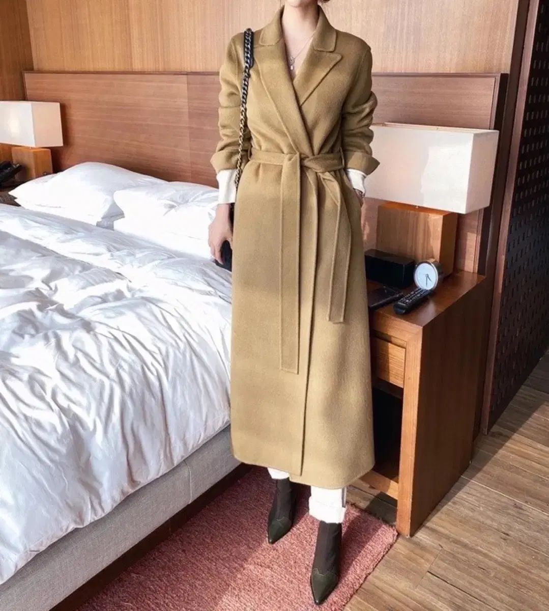 MaxMara 白タグ 最高級 キャメルカラー コート カシミヤ混 大きい 40 美品】マックスマーラ ロングコート 白タグ カシミヤ混 キャメル L