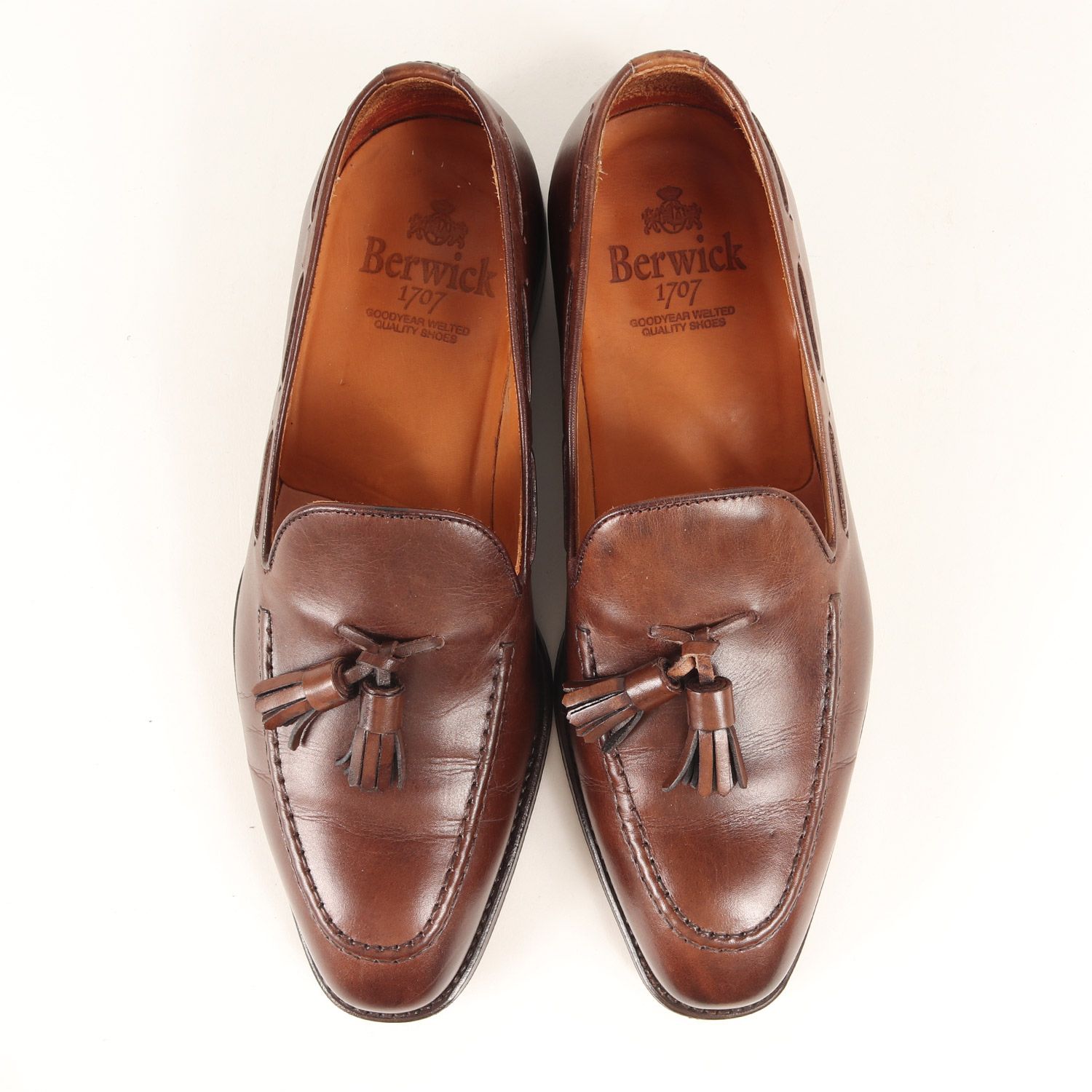BERWICK/バーウィックブラウンレザー ローファー/size 6 ローファー – バーウィック オンラインストア
