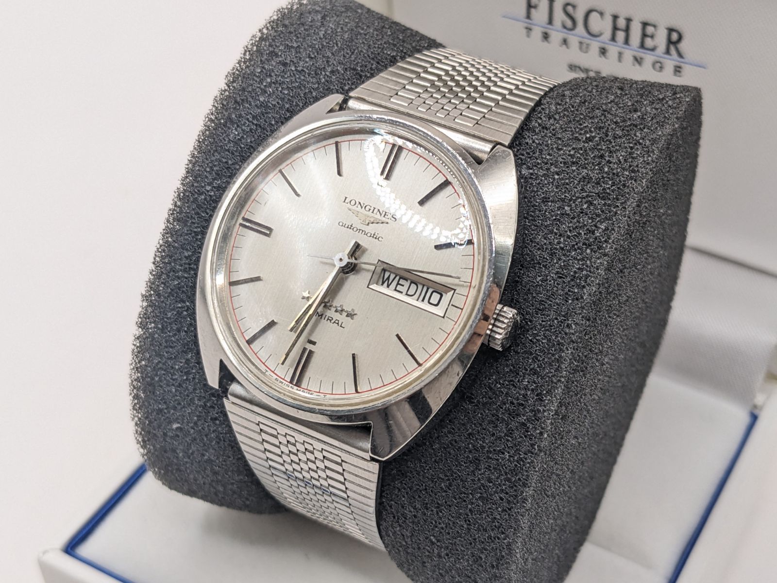 動作品 訳あり品 LONGINES ロンジン automatic ADMIRAL アドミラル 5スター 自動巻 腕時計 M9923