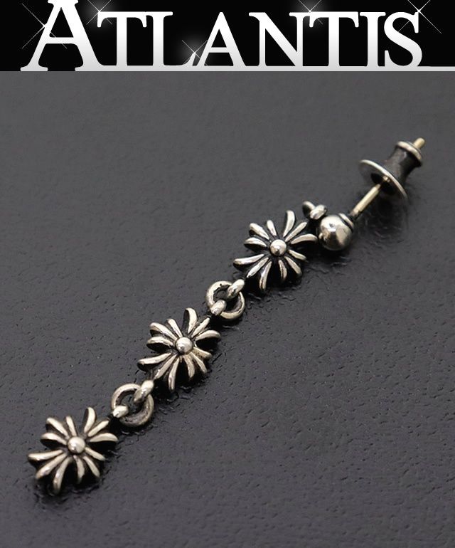 希少生産CHROME HEARTS タイニーE CH3ドロップピアス SV925 CHROME HEARTS 銀座店 クロムハーツ タイニーE CHプラス 3