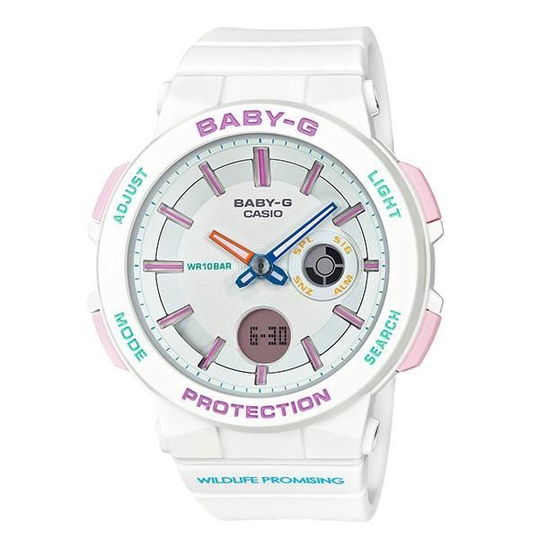 カシオCASIO BABY-G ベビーG レディース 時計 WILDLIFE PROMISING 2019年モデル ライラックニシブッポウソウ BA-255WLP-7AJR【国内正規品】