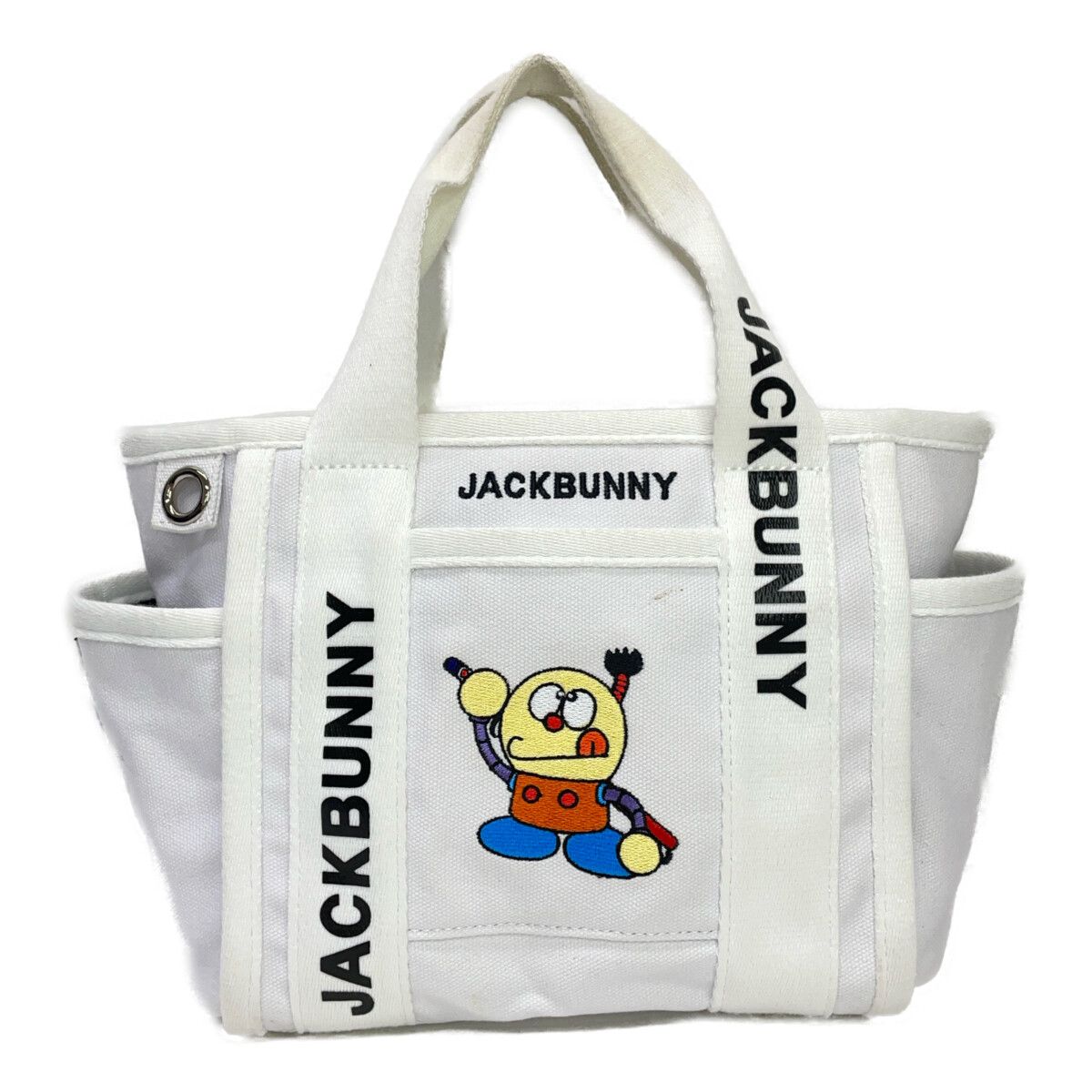 【中古】JACK BUNNY ジャックバニー　キャディバッグ ホワイト Jack Bunny!! 温 ジャックバニー キャディバッグ9型【ホワイト