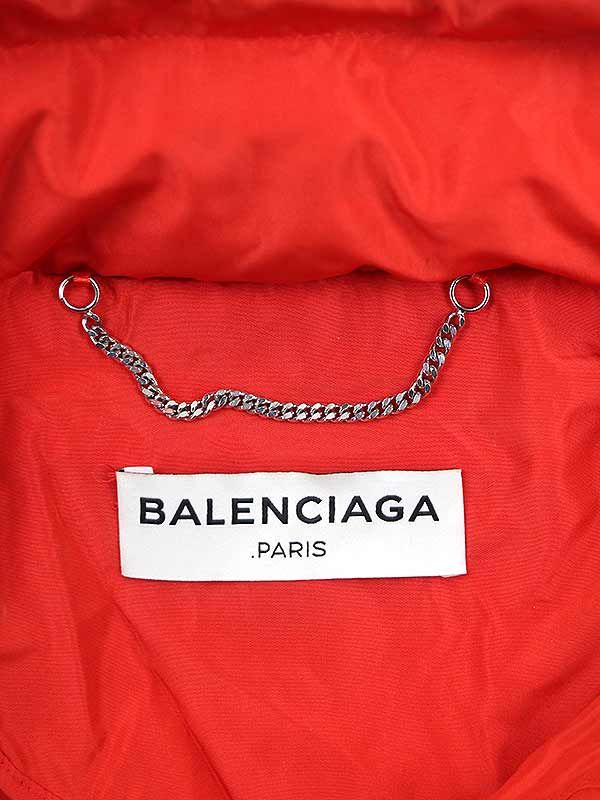 BALENCIAGA バレンシアガ 17SS windbreaker ナイロンジップアップジャケット レッド 34 470792