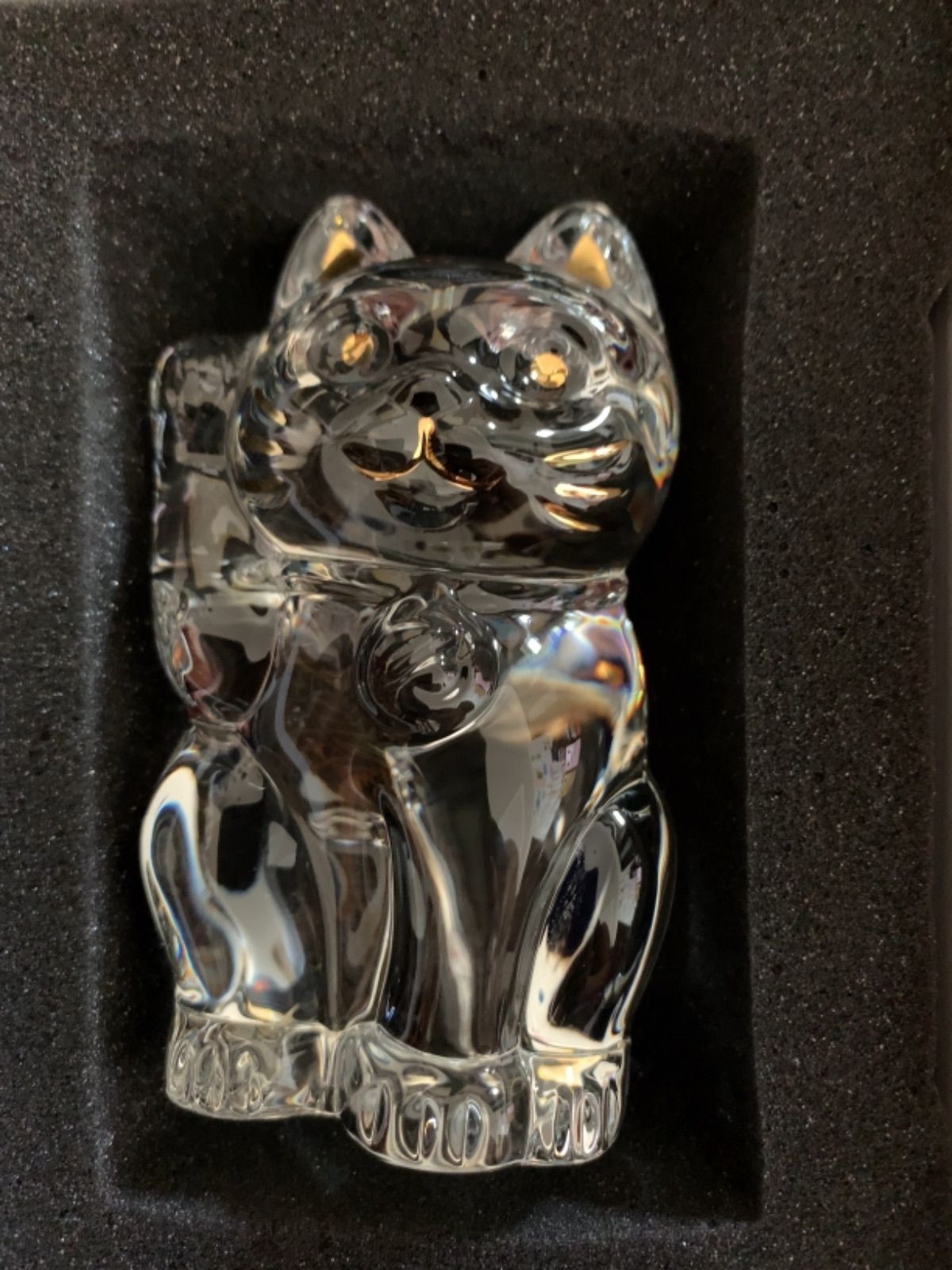 新品未使用】 バカラ 招き猫 クリア Sサイズ まねき猫 まねきねこ  