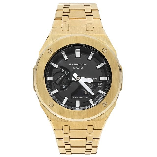 G-SHOCK GA2100 ゴールドフルメタル カスタム カシオーク