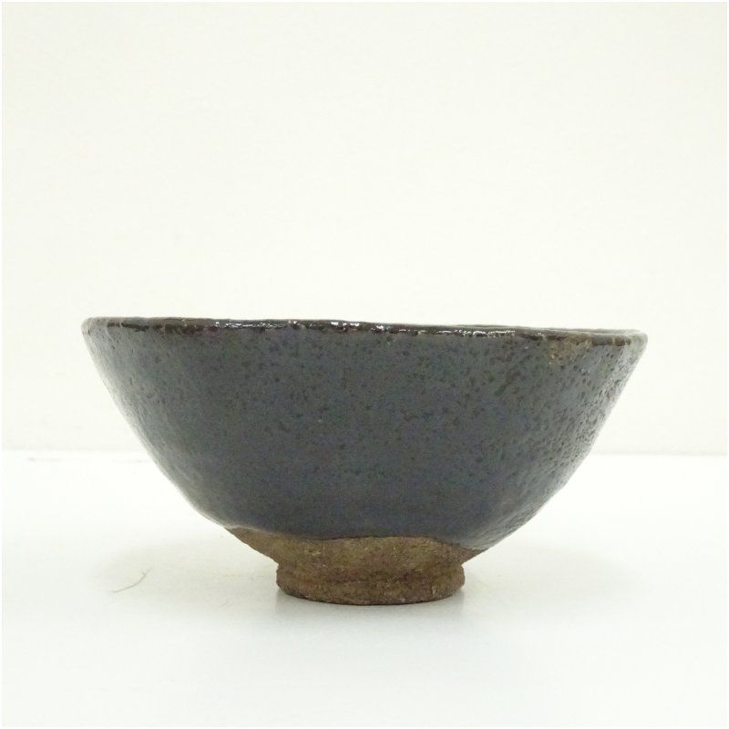 ♦抹茶碗 茶道具 黒楽茶盌 工芸品 古美術品 コレクション 骨董品 アンティーク 茶碗□古黒楽抹茶碗 江戸期 古美術 お茶道具 アンティーク