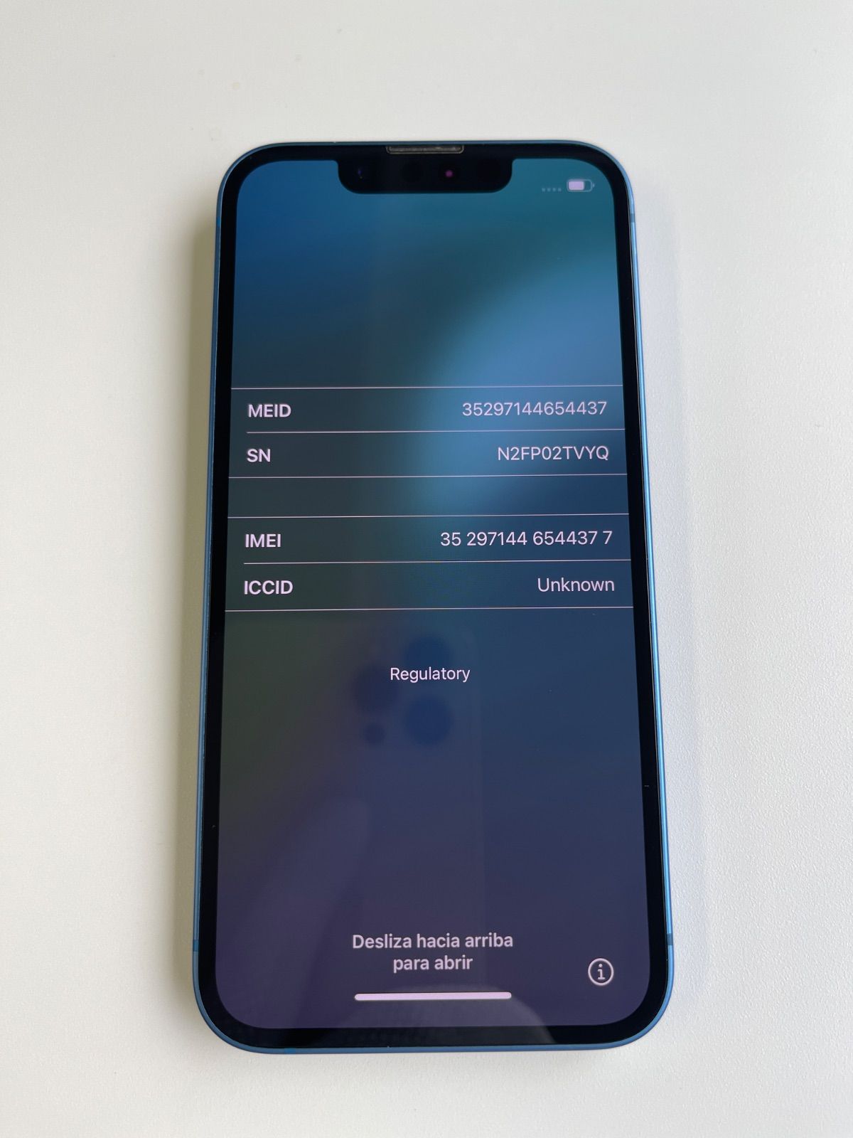 美品 iPhone 13 mini 128GB ブルー バッテリー83% MLJF3J/A