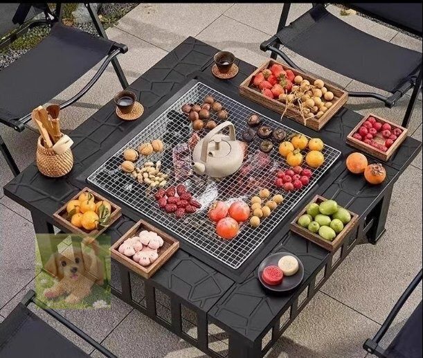 バーベキューストーブ 庭