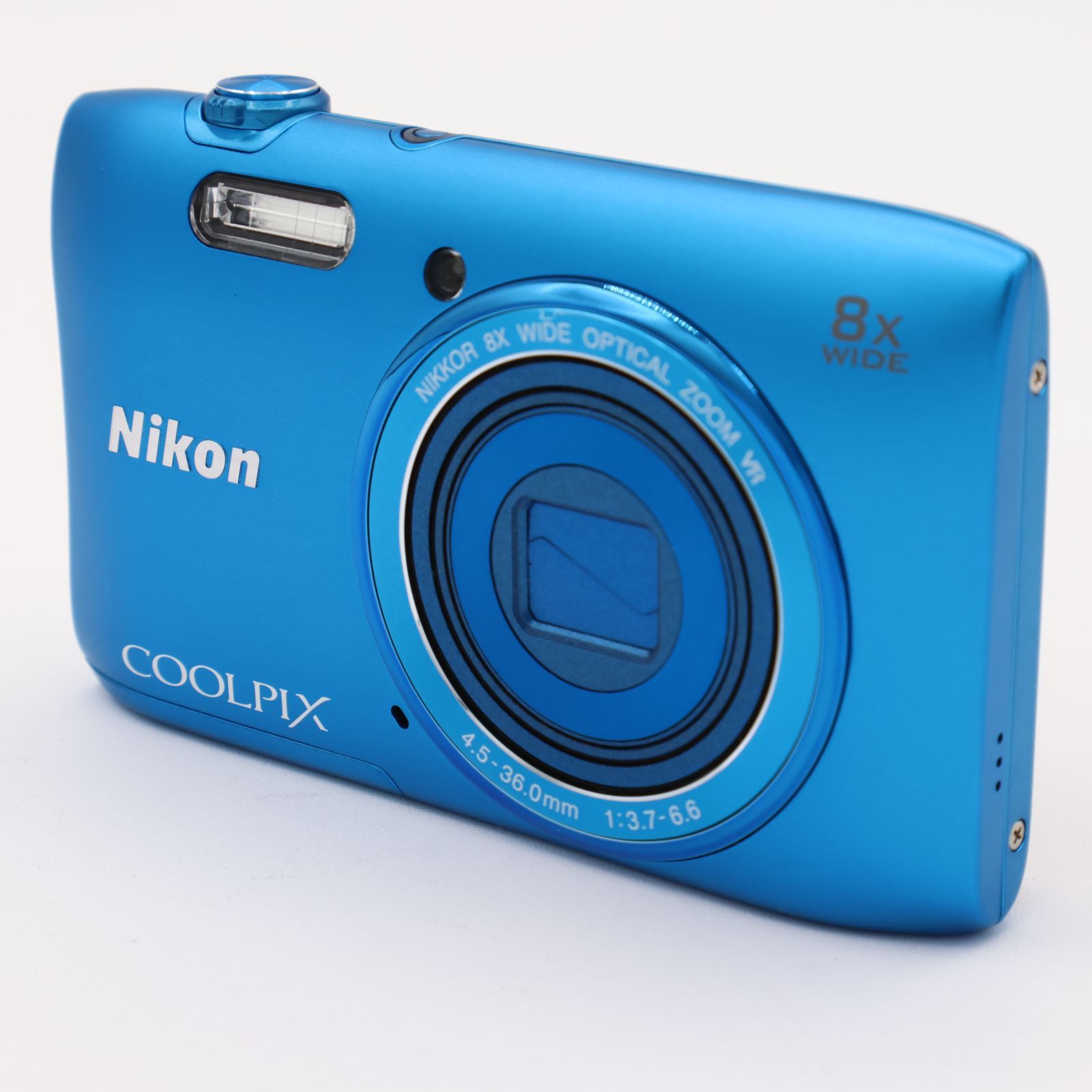 【スタイリッシュなコンデジ】Nikon COOLPIX S3600 ブルー Amazon | Nikon デジタルカメラ COOLPIX S3600 8倍ズーム 2005万