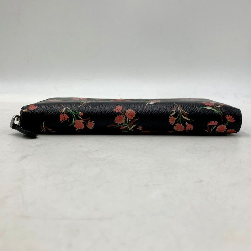 プラダ PRADA ロゴラウンドファスナー長財布 1ML506 ブルー GD