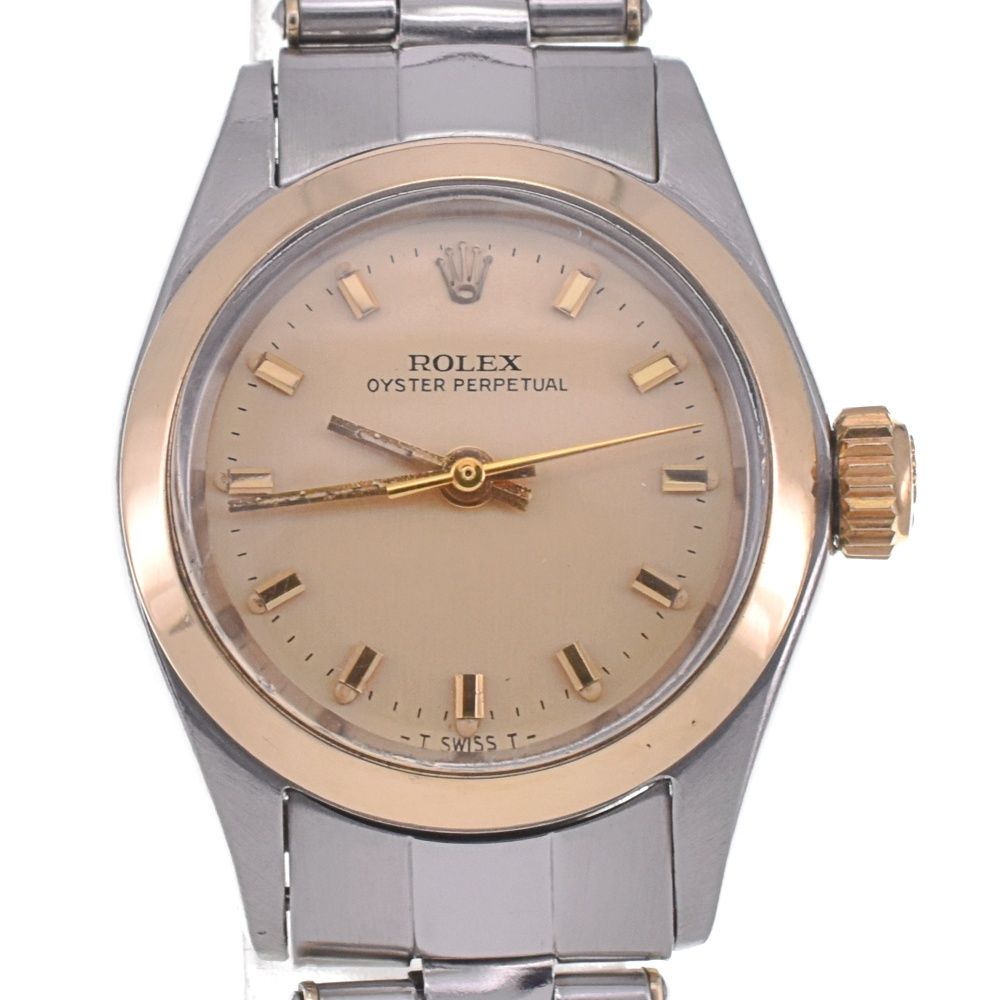 ロレックス ROLEX 6618 オイスターパーペチュアル SS/YG 自動巻き ...