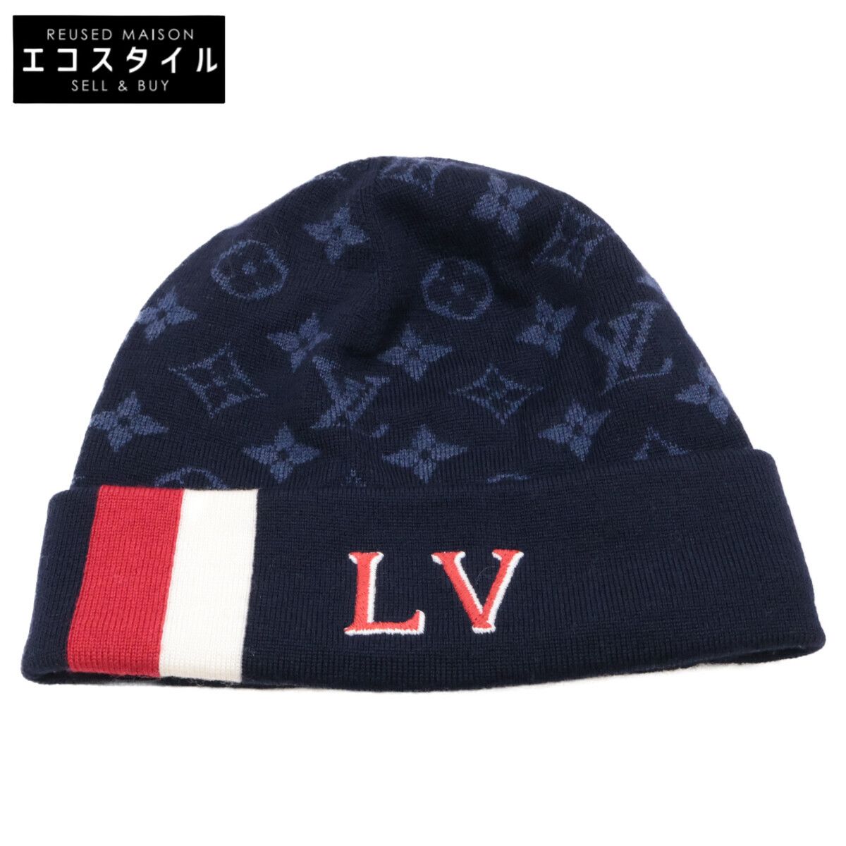 LOUIS VUITTON ルイヴィトン 即決| 正規 M77955 ボネ LV バーシティ ニットキャップ | ビーニー S