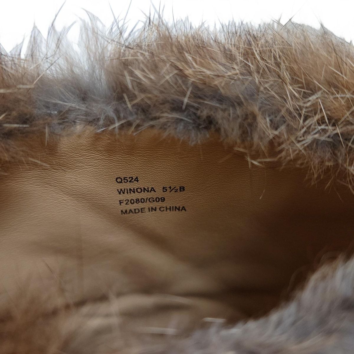 COACH コーチ ショートブーツ 5 1 2 B レディース ダークブラウン グレーベージュ レザー ファー ブーティ ブーツ 靴