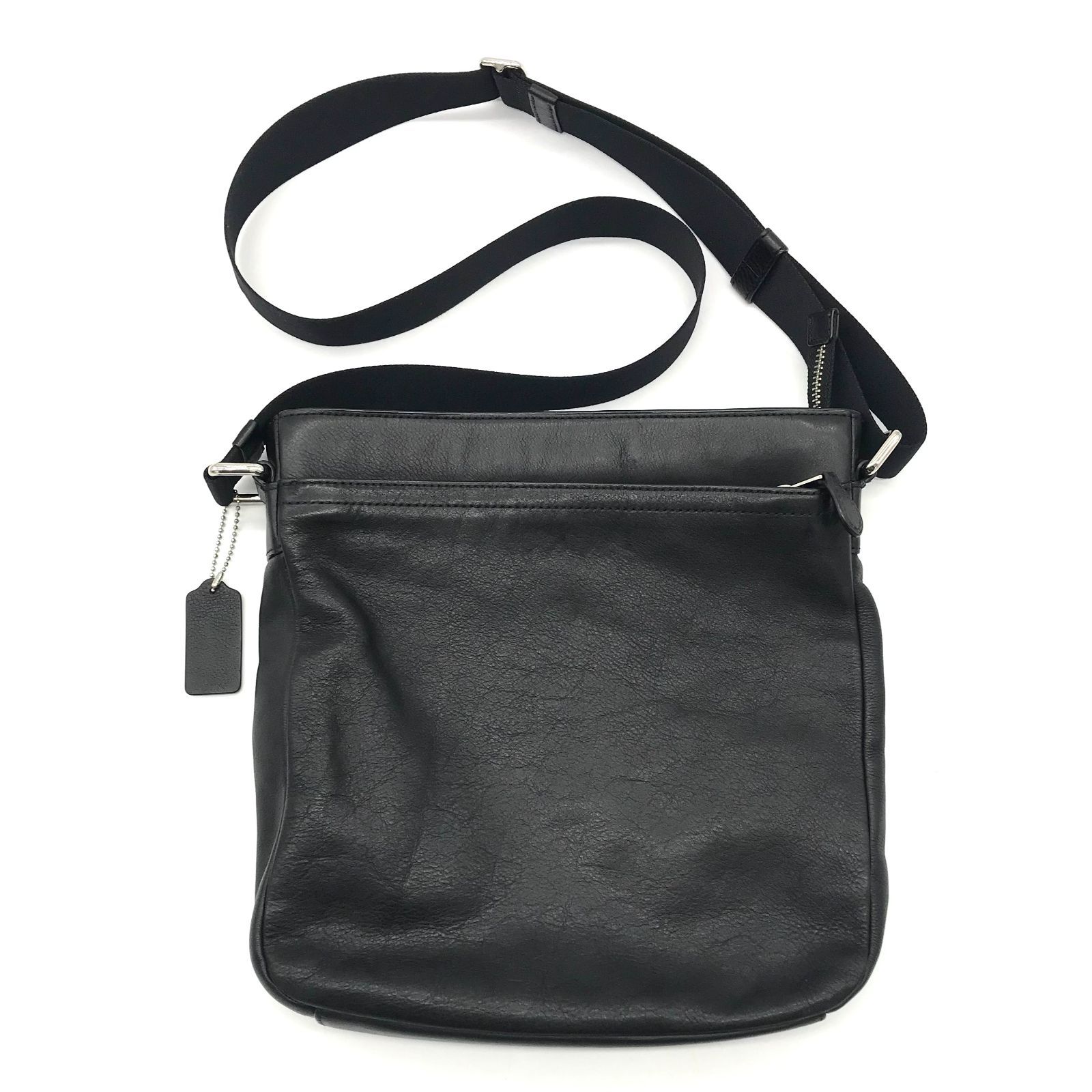 ▽COACH ショルダーバッグ F71745 レザー ブラック メンズ - メルカリ