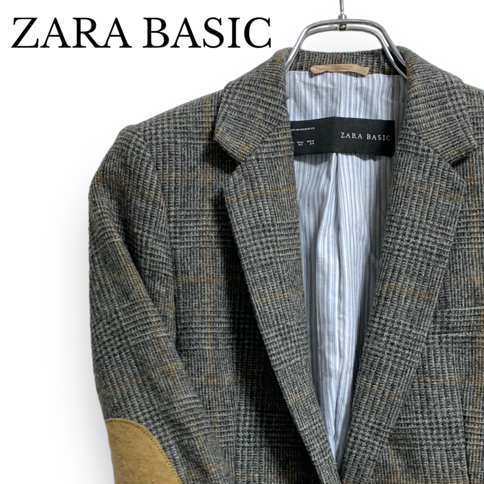 ZARA BASIC ザラベーシック テーラードジャケット グレー レディース 