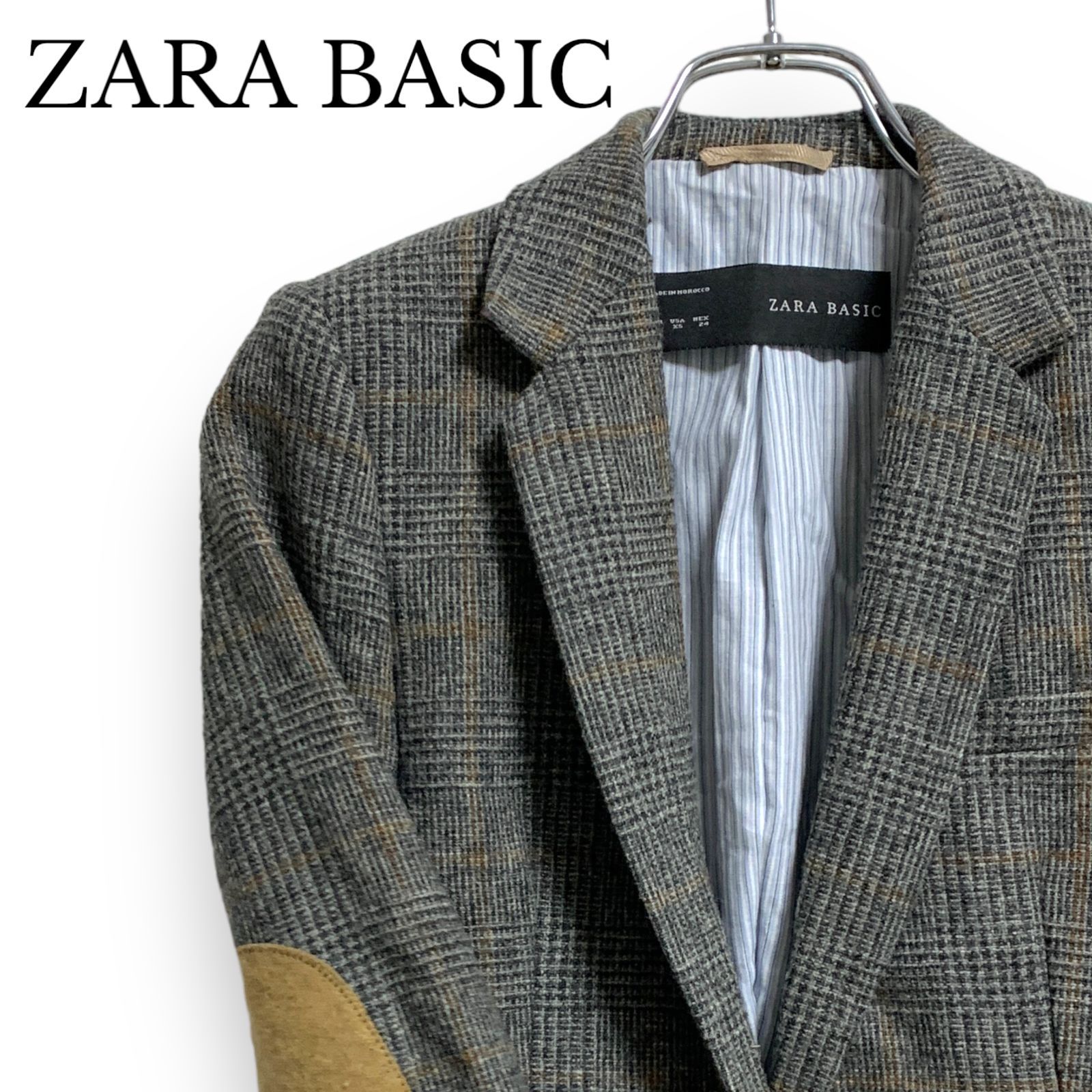 ZARA BASIC ザラベーシック テーラードジャケット グレー レディース