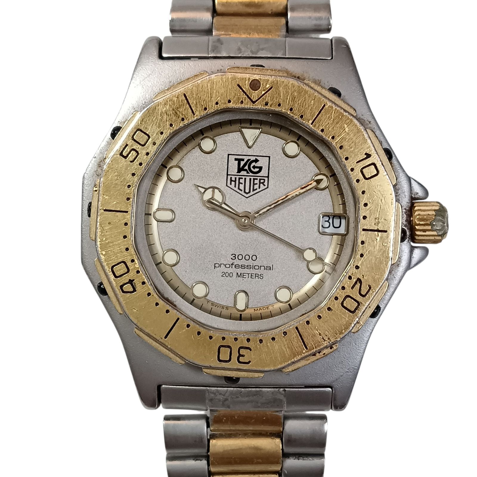 稼働 930-1 TAG HEUER 3000 タグホイヤー プロフェッショナル 934.213 メンズ腕時計 クォーツ