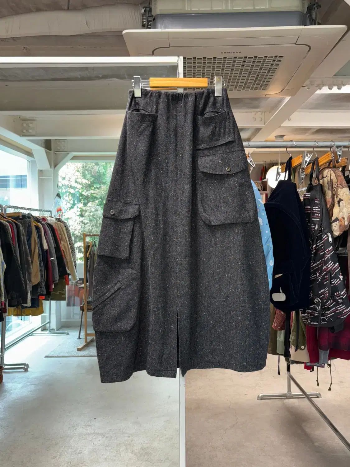 CUNE キューン カーゴスカート ボトム ブラウン スカート CUNE