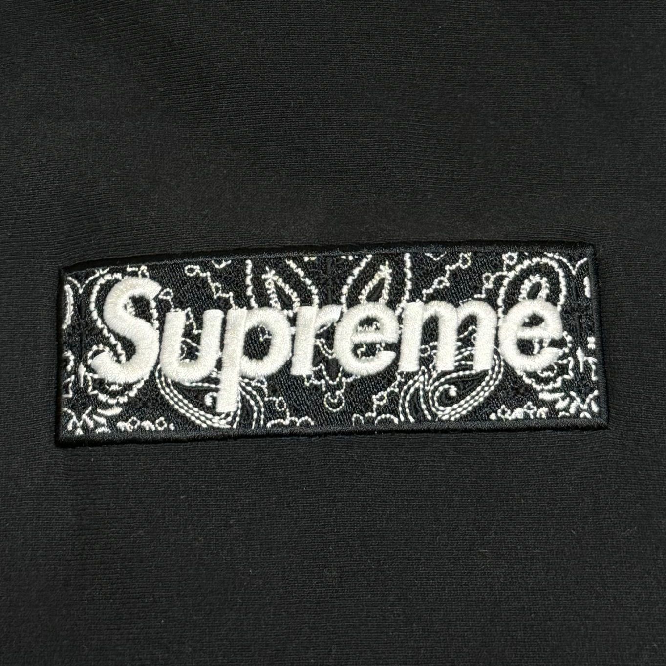 SUPREME 19AW BANDANA BOX LOGO HOODED SWEATSHIRT バンダナボックス 