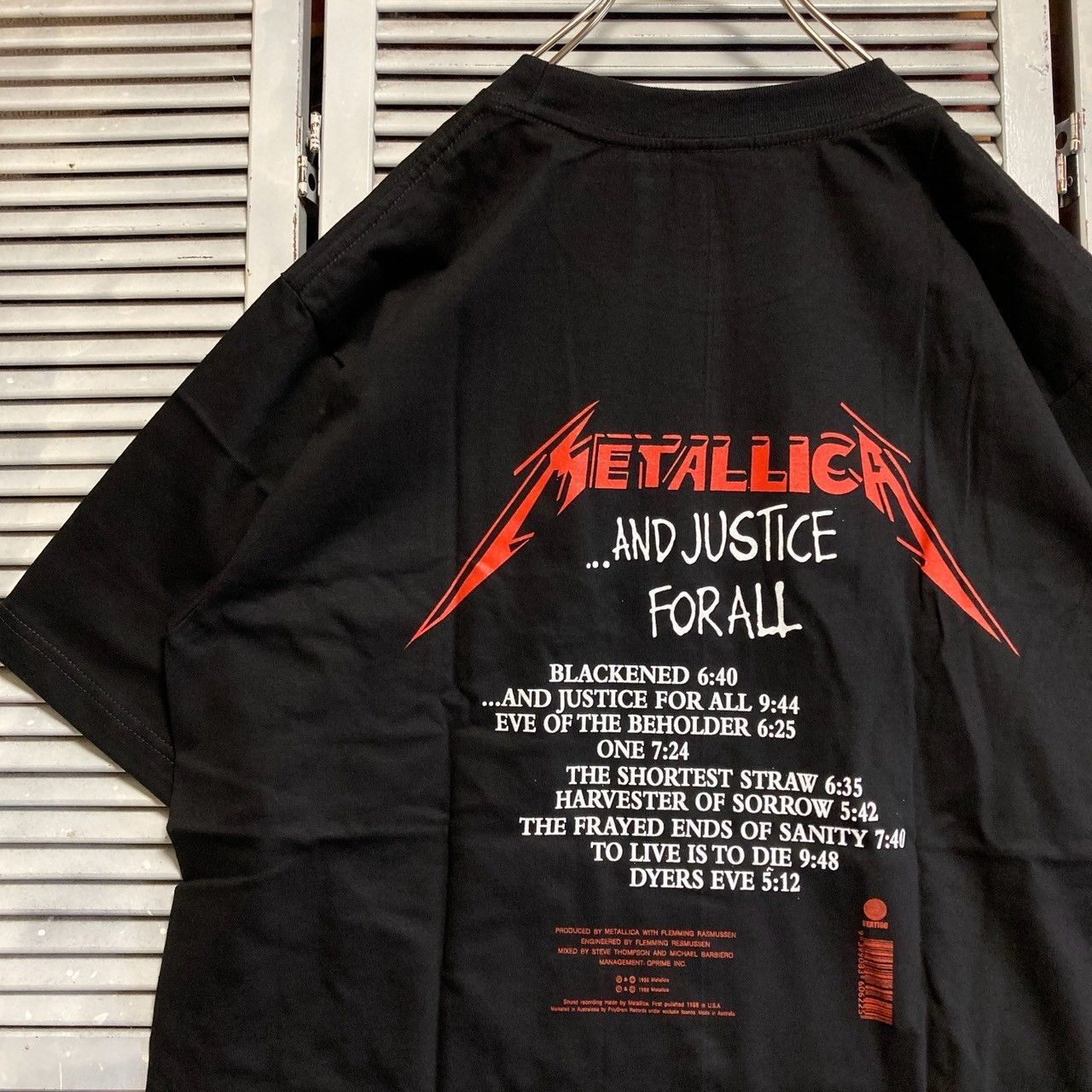 メタリカ METALLICA 黒 AND JUSTICE FOR ALL バンド ロック 