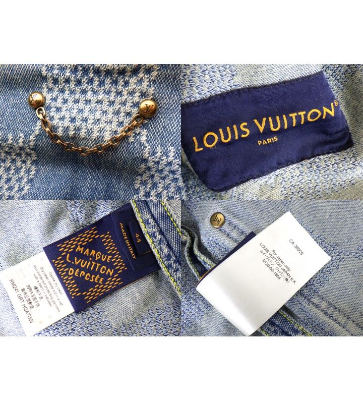 LOUIS VUITTON ルイヴィトン 国内正規 24SS 1AC1BR コントラストアクセント クロップドニットプルオーバー トップス XS レディース 中古ルイヴィトン LOUIS VUITTON 24SS Vネック ケーブルニット