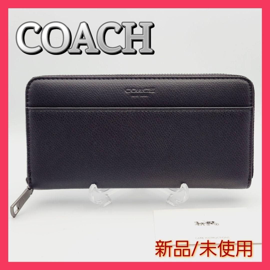 新品・未使用】COACH コーチ メンズ財布ブラック F74977 - G☆MART