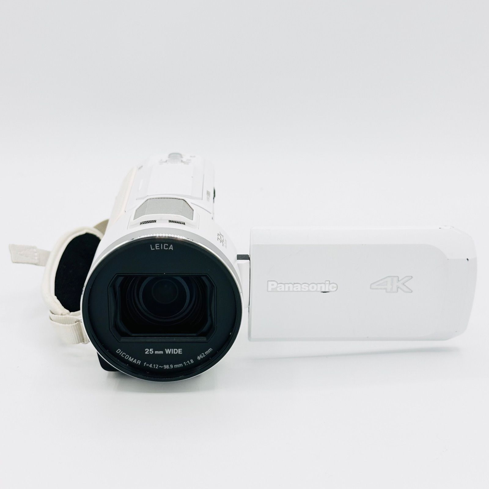 パナソニック 4 K ビデオカメラ VX 2 M 64 GB 光学24倍ズーム ピュアホワイト HC W