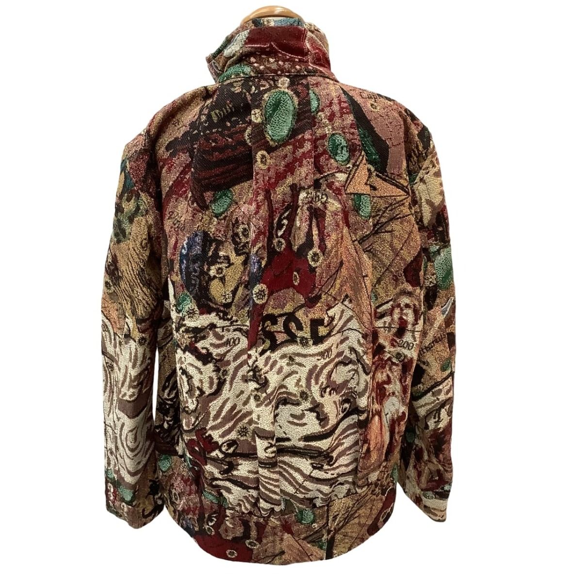 ISSEY MIYAKE イッセイミヤケ 激 ゴブラン織り ジャケット コート SIZE 2 IM73FD502 ブラウン系 GULLKHAN_COM