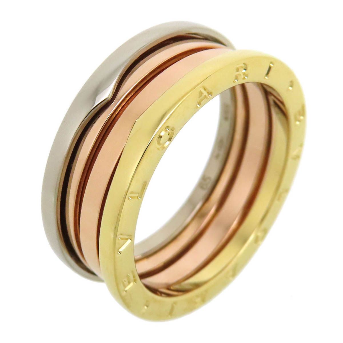 ブルガリ ビーゼロワン パーフェクトミステイク リング S 65 352936 Au750 K18YG K18WG K18PG メンズ BVLGARI ジュエリー