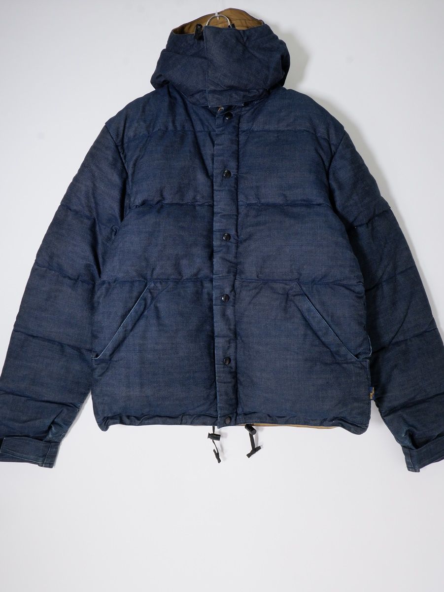 Crescent Down Worksクレセントダウンワークス BLUEBLUEブルーブルー別注 アメリカ製 デニムグースダウンジャケット【M】【MJKA76581】