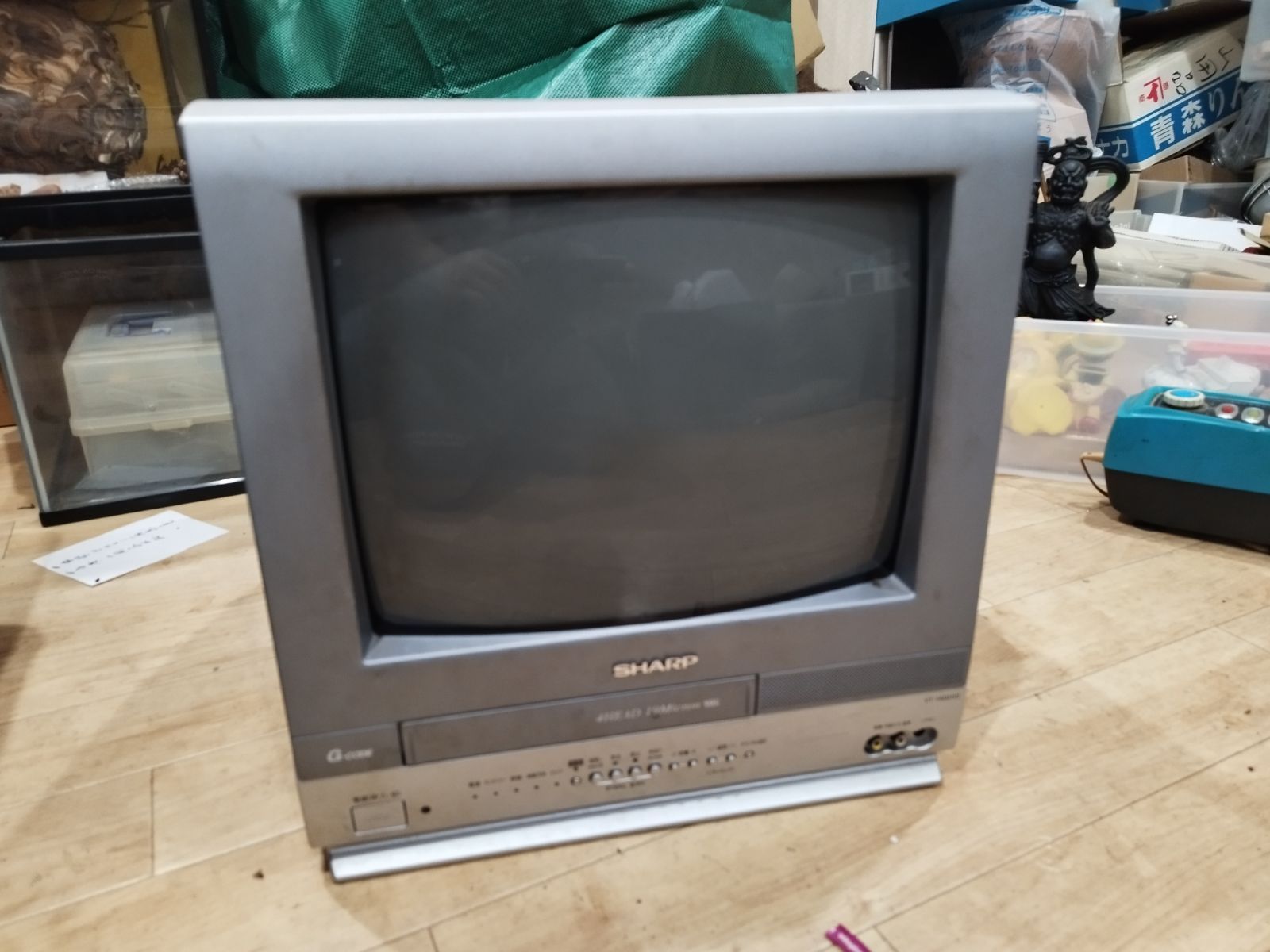 SHARP　ブラウン管テレビ　VT-14GH10 Amazon | SHARP デュエット VT-14GH10 ビデオテレビ | シャープ