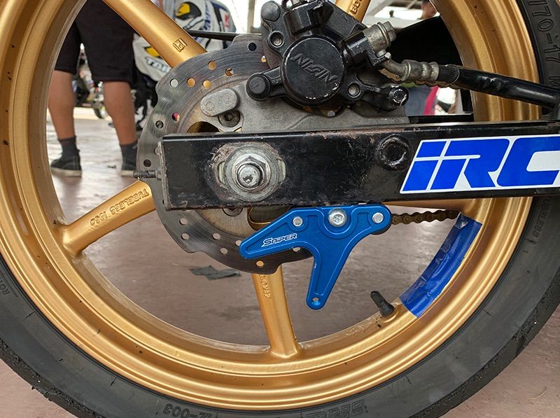 GSX-R125 NINJA250/400/500 Z250/400/500 レーシングスタンドフック青