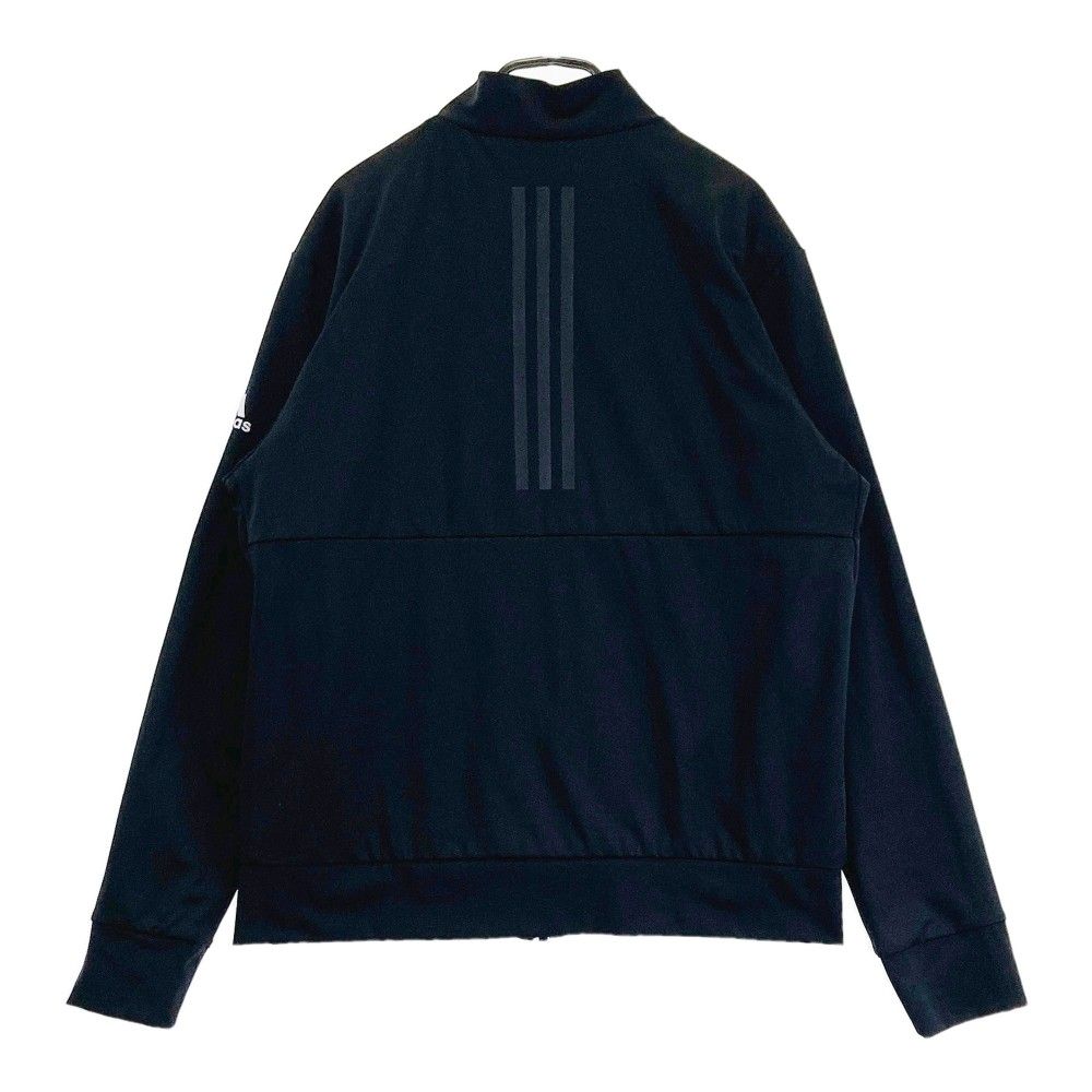 サイズ：L ADIDAS GOLF アディダスゴルフ  裏起毛 ジップジャケット  ブラック系 [240101428185] ゴルフウェア メンズ ストスト ADIDAS GOLF アディダスゴルフ 裏起毛 ジップジャケット
