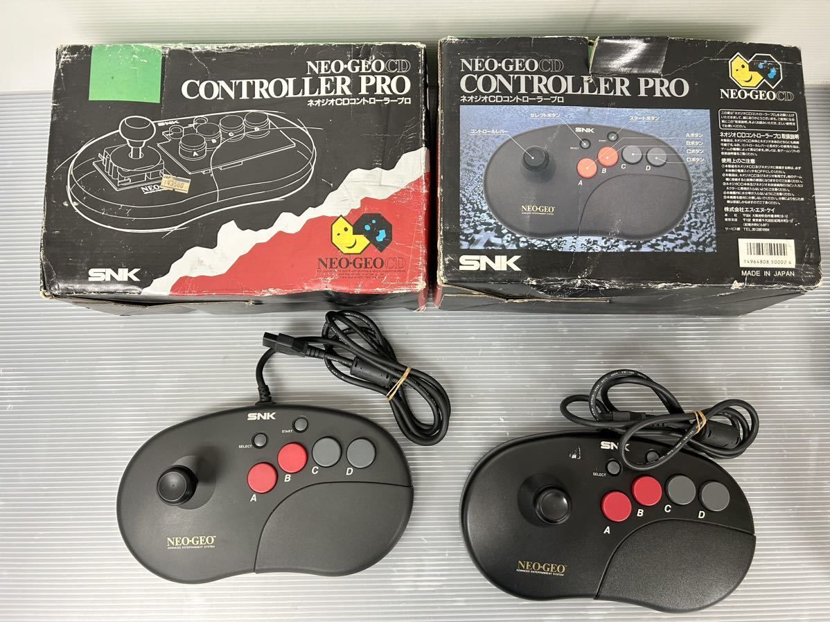 SNK エスエヌケイ NEOGEO ネオジオCD コントローラー パッド ② 十字キー修理・クリーニング済み　動作OK