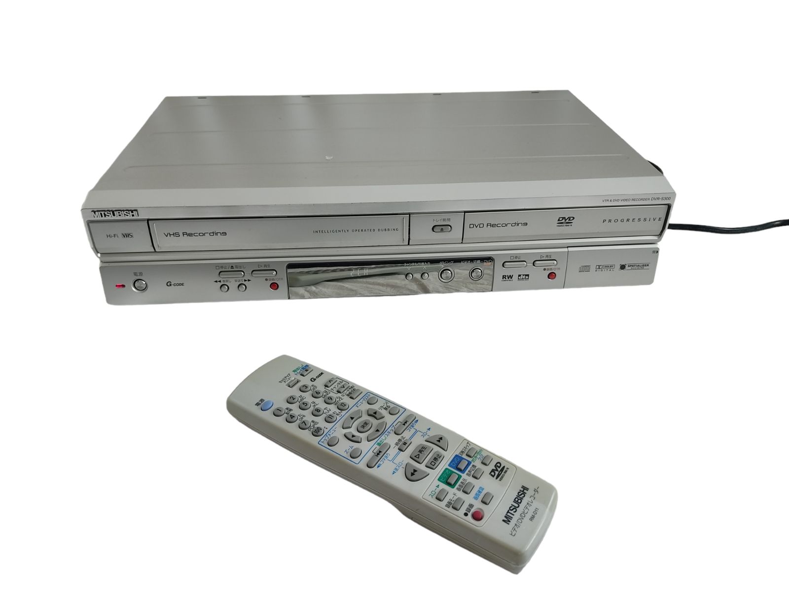 AVケーブルMITSUBISHI DVR-S300 VHS一体型DVD ビデオデッキ