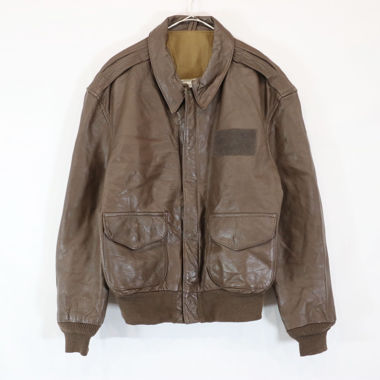 80s COOPER 米軍 U.S.ARMY USAF A-2 レザー フライトジャケット