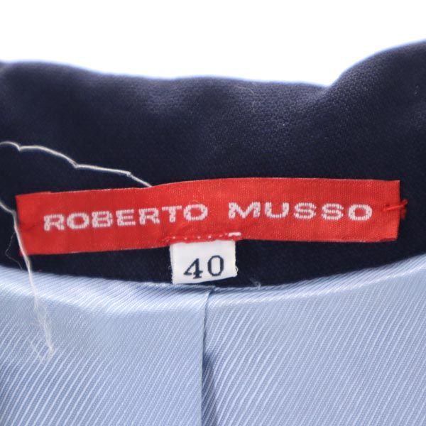 ROBERTO MUSSO ロベルトムッソ ロングコート アウター ネイビー38