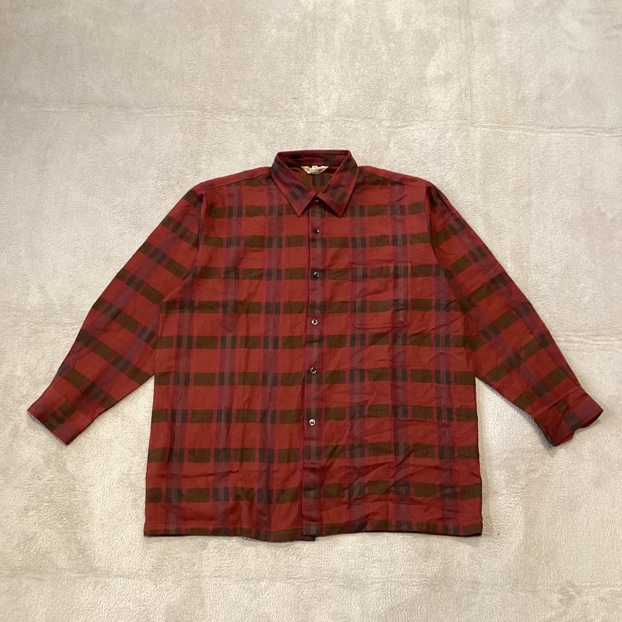 【新品 未使用 未開封】BONTON ボントン チェックシャツ 匿名配送 LLサイズ☆BONTON シャツ レッド 長袖 チェック柄 ネルシャツ
