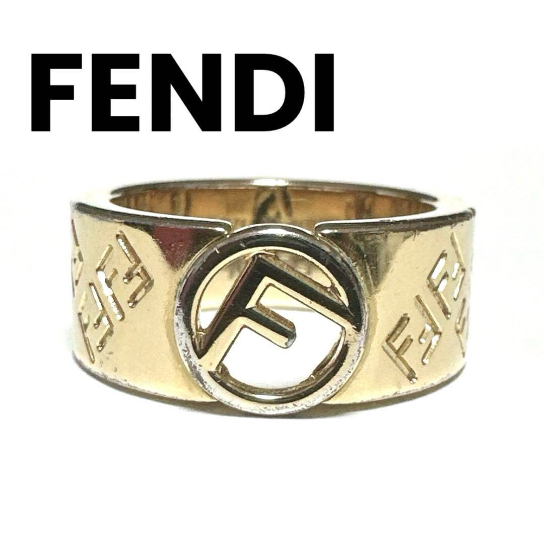 ストア FENDI フェンディ 指輪 リング GP ゴールド FFロゴ 大人気