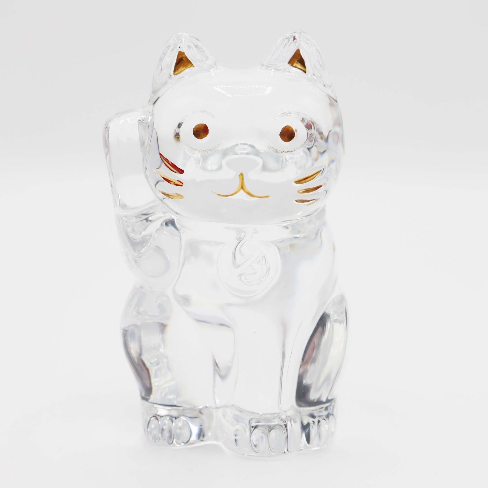 Baccarat バカラ 招き猫 置物 インテリア 箱有 M4040