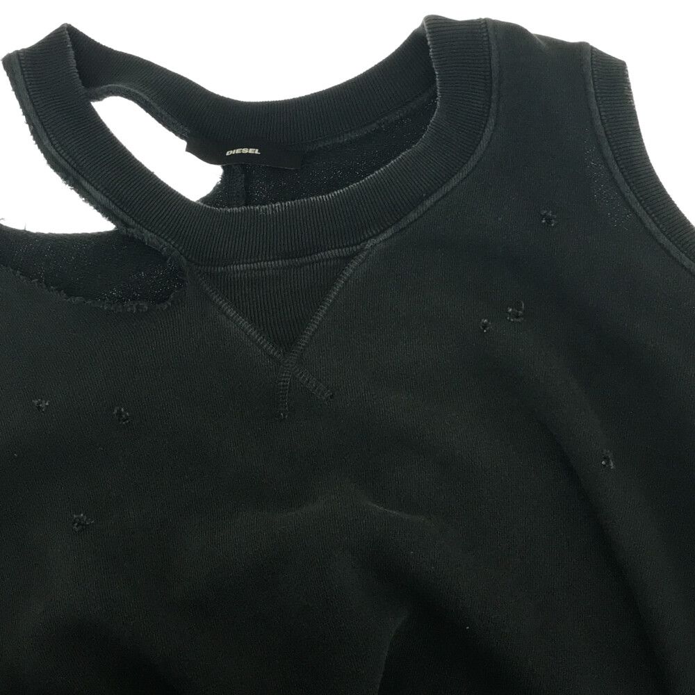DIESEL (ディーゼル) ダメージ加工 オフショルダースウェット 
