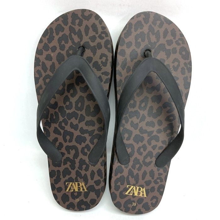 ☆ZARA ザラ アニマル柄 レオパード サンダル ブラウン size39