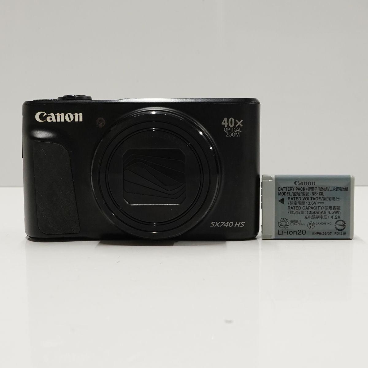 Canon PowerShot SX740 HS USED美品 デジタルカメラ 本体+バッテリー