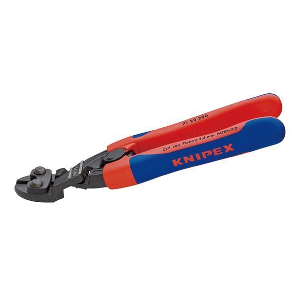 KNIPEX クニペックス 小型クリッパー コンフォート ベントヘッド バネ付 全長200mm 7122-200