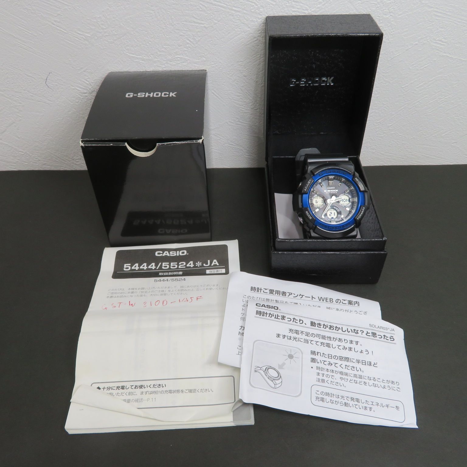 3233☆CASIO(カシオ)□G-SHOCK□5444□腕時計□GAW-100B□電波ソーラー□箱□説明書□送料込み - メルカリ