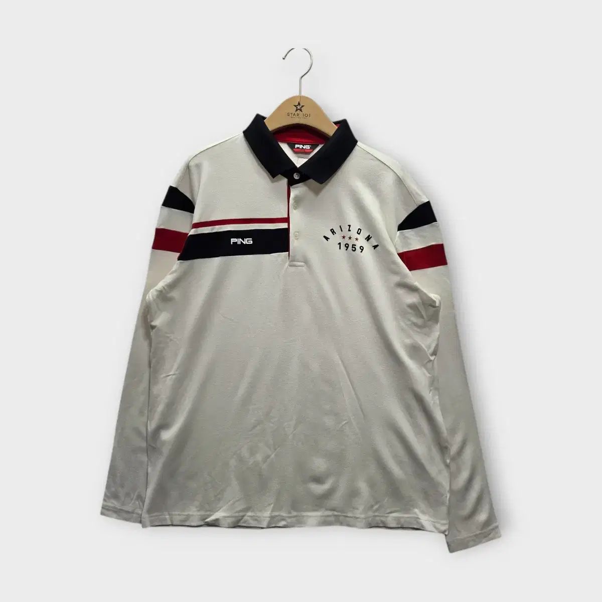110 PING ゴルフ 長袖 ポロTシャツ